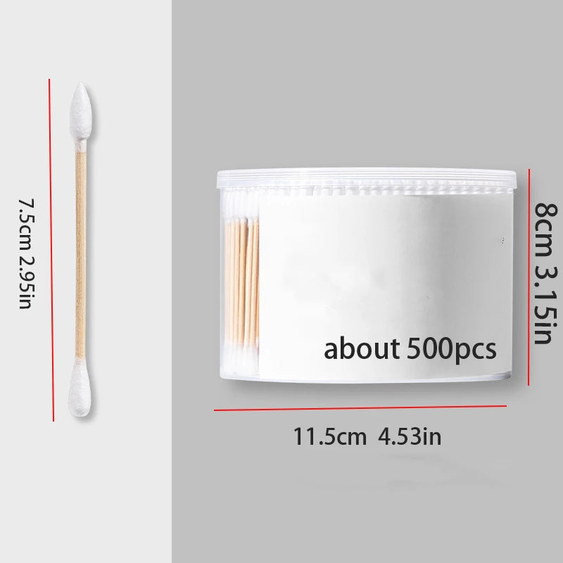 100pcs Disposable Double-Ended Cotton Swabs