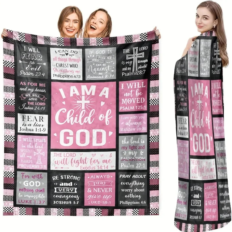 I Am a Child of God” Inspirational Blanket