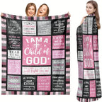 I Am a Child of God” Inspirational Blanket