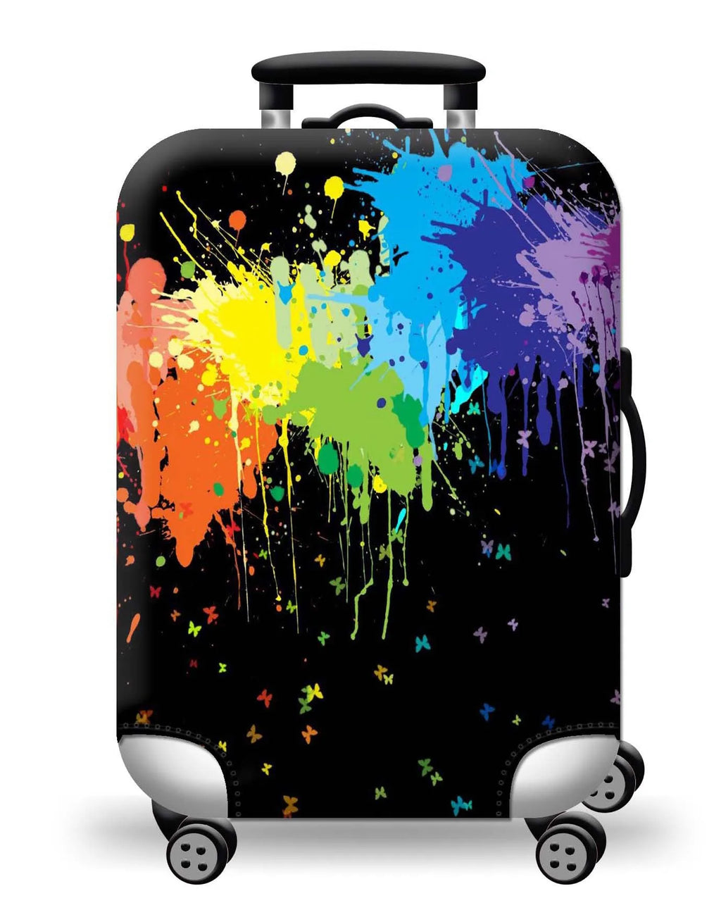 Thick Elastic World Map Luggage Cover