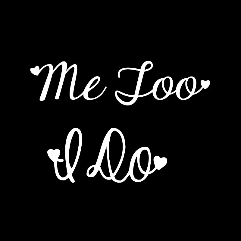 I Do Me Too Wedding Shoe Decal  , Cute Vinyl Creative Novelty Shoe Stickers for Wedding Accessories