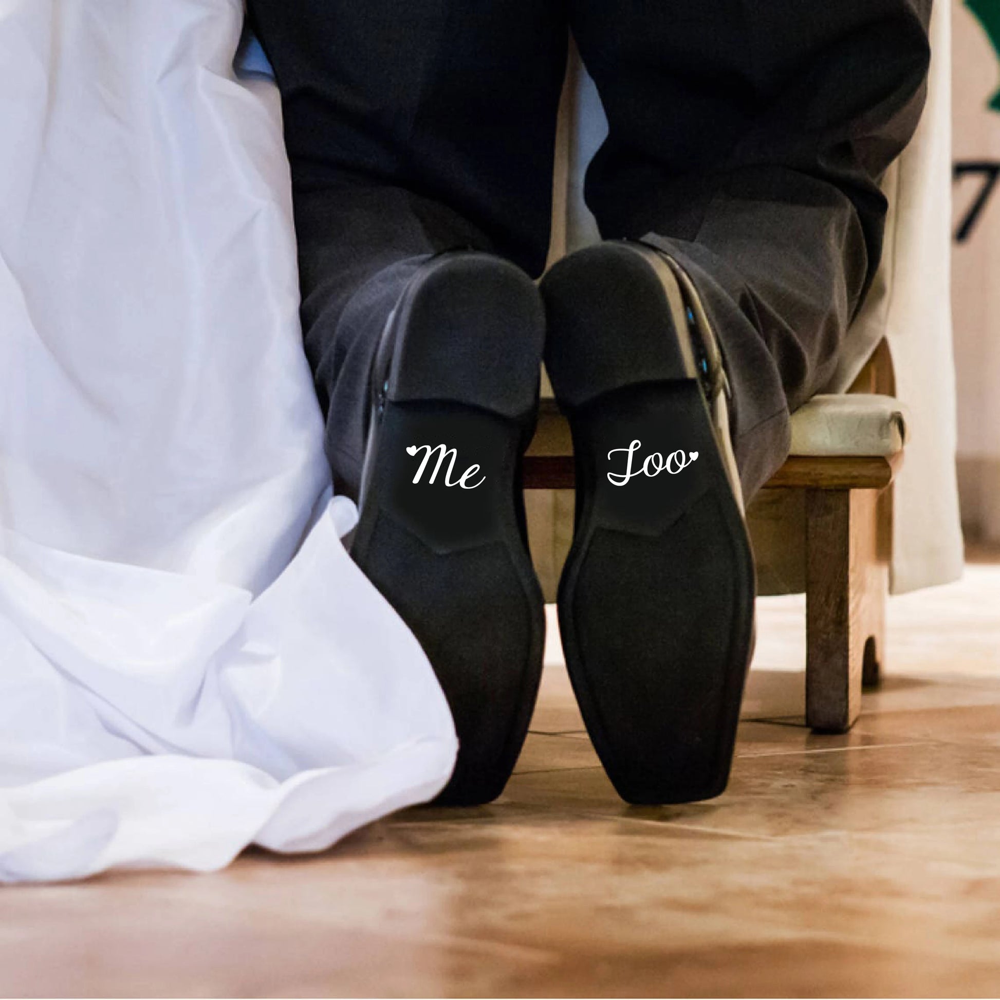 I Do Me Too Wedding Shoe Decal  , Cute Vinyl Creative Novelty Shoe Stickers for Wedding Accessories