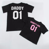 Loose DADDY'S GIRL mother and daughter father and son parent-child T-shirt