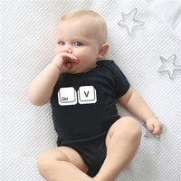 keyboard copy CTRL CV English alphabet print parent-child T-shirt